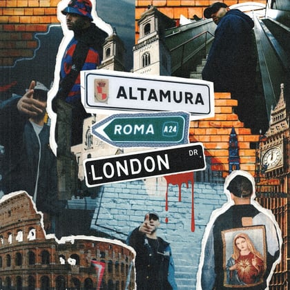 Altamura Roma London album by Rimshot - Drum and Bass Cover Art
