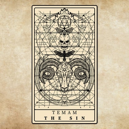 The Sin album by Temam - Drum and Bass Cover Art