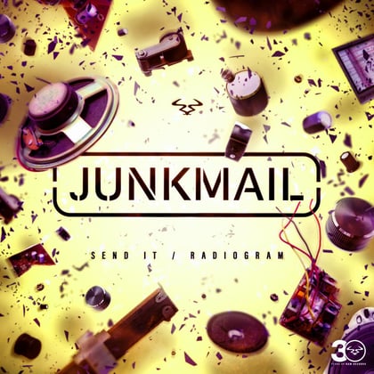 Send It / Radiogram album by Junk Mail - Drum and Bass Cover Art