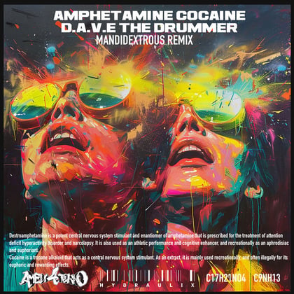 Amphetamine Cocaine (Mandidextrous Remix) album by Mandidextrous - Drum and Bass Cover Art