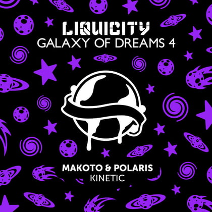 Kinetic album by Makoto & Polaris - Drum and Bass Cover Art
