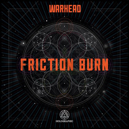 Friction Burn album by Warhead - Drum and Bass Cover Art