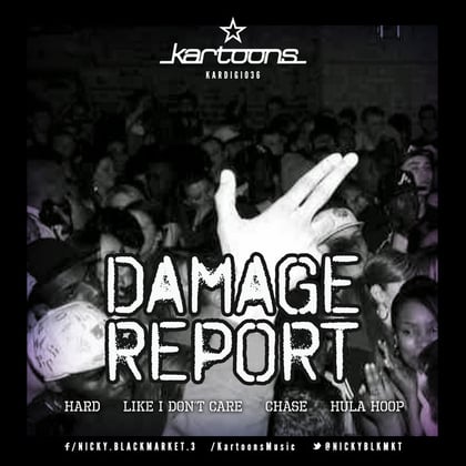 Hard EP album by Damage Report - Drum and Bass Cover Art