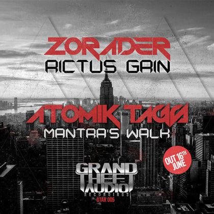 Rictus Grin / Mantra's Walk album by Atomik Tags - Drum and Bass Cover Art