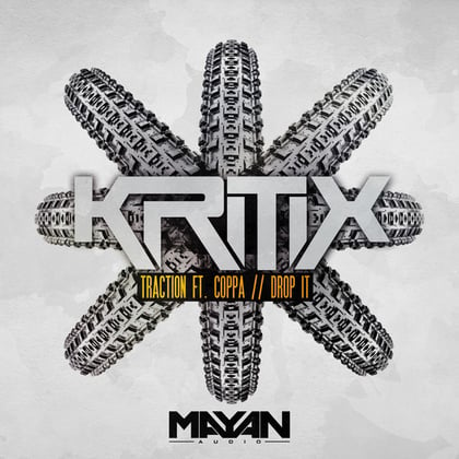 Traction feat. Coppa // Drop It album by Kritix & Coppa - Drum and Bass Cover Art