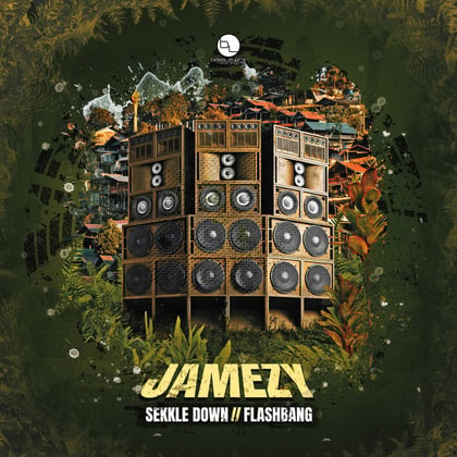 Sekkle Down / Flashbang album by Jamezy - Drum and Bass Cover Art