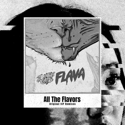 ALL THE FLAVORS album by Zombie Cats - Drum and Bass Cover Art