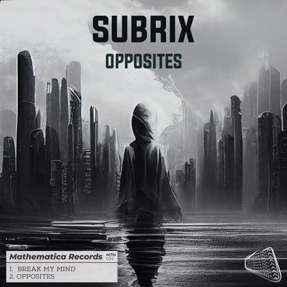 Opposites album by Subrix - Drum and Bass Cover Art