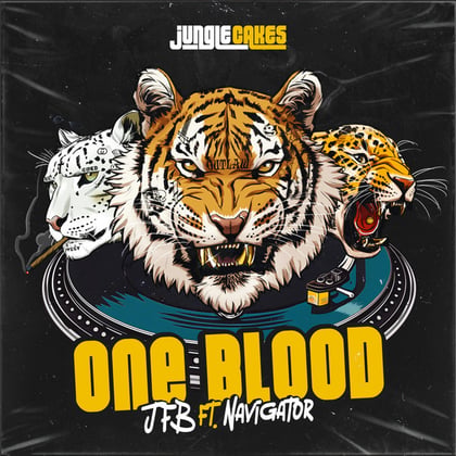One Blood album by Navigator & JFB - Drum and Bass Cover Art