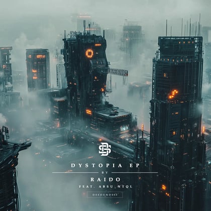 Dystopia EP album by RAIDO - Drum and Bass Cover Art