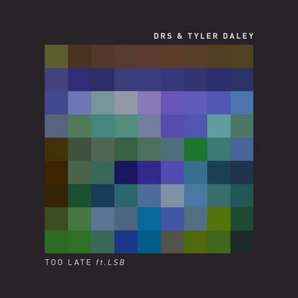 Too Late album by DRS, LSB & Tyler Daley - Drum and Bass Cover Art