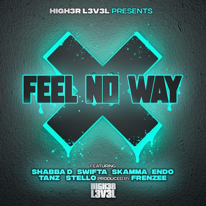 Feel no way album by MC Shabba D, Frenzee & Skamma - Drum and Bass Cover Art