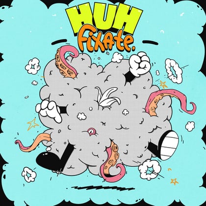 Huh album by Fixate - Drum and Bass Cover Art