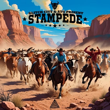 Stampede album by Glitch City - Drum and Bass Cover Art