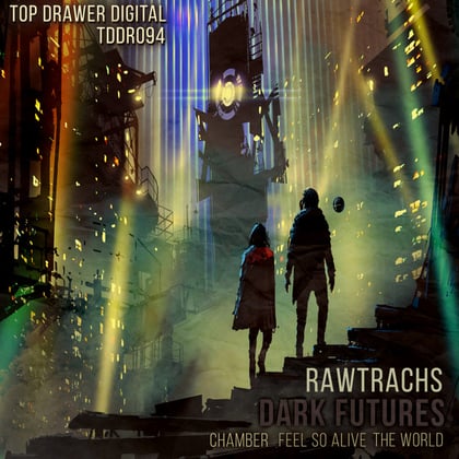 Dark Futures album by Rawtrachs - Drum and Bass Cover Art