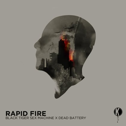 Rapid Fire album by DEAD BATTERY - Drum and Bass Cover Art