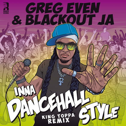 Inna Dancehall style (King Toppa Remix) album by Lowriderz, Greg Even, Blackout JA & King Toppa - Drum and Bass Cover Art