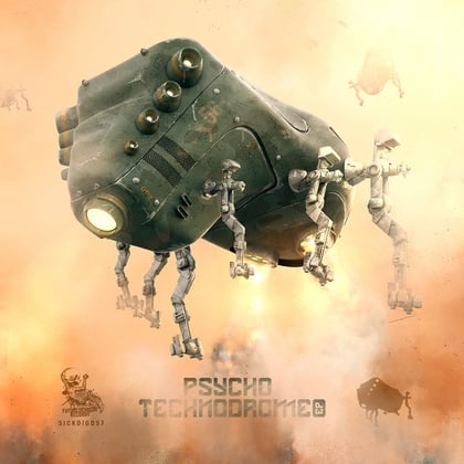 Psycho Technodrome EP album by TR Tactics, SND, The Clamps, Gancher & Ruin & Damage Inc. - Drum and Bass Cover Art