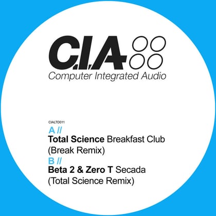 Breakfast Club (Break Remix) / Secada (Total Science Remix) album by Total Science, Zero T & Beta 2 - Drum and Bass Cover Art