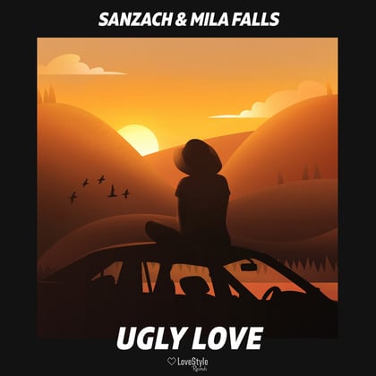 Ugly Love album by Skepsis, Sanzach & Mila Falls - Drum and Bass Cover Art
