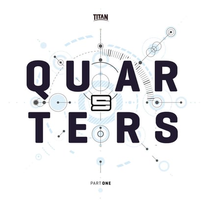 Quarters EP Part 1 album by S9 - Drum and Bass Cover Art