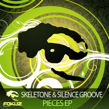 Pieces EP album by Skeletone & Silence Groove - Drum and Bass Cover Art