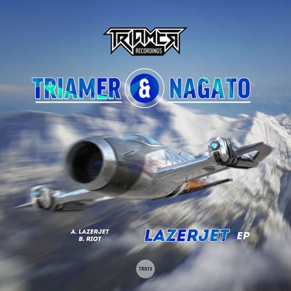 Lazerjet album by TriaMer & Nagato - Drum and Bass Cover Art