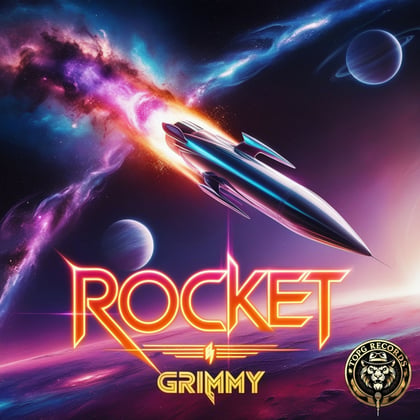Rocket album by Grimmy - Drum and Bass Cover Art