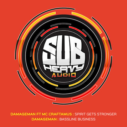 Spirit Gets Stronger / Bassline Business album by Damageman - Drum and Bass Cover Art