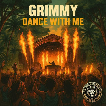 Dance With Me album by Grimmy - Drum and Bass Cover Art