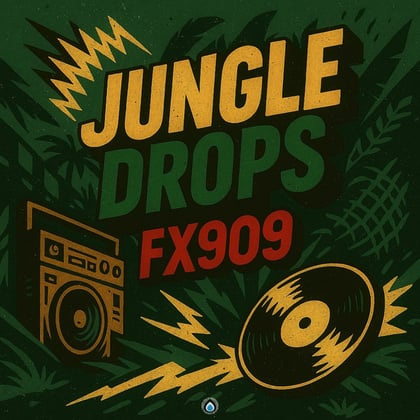 Jungle Drops 39 album by FX909 - Drum and Bass Cover Art