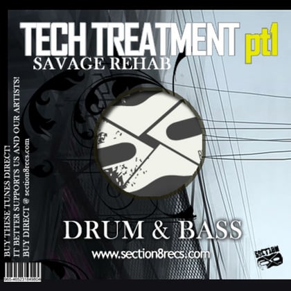 Tech Treatment EP album by Savage Rehab - Drum and Bass Cover Art