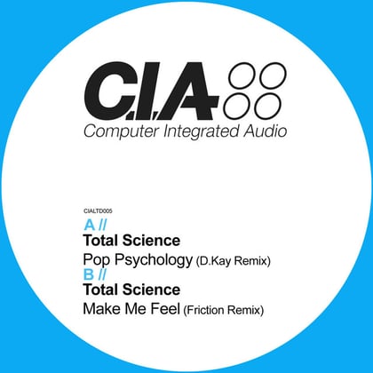 Pop Psychology (D.Kay Remix) / Make Me Feel (Friction Remix) album by Total Science - Drum and Bass Cover Art