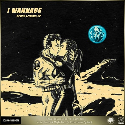 Space Lovers album by I Wannabe - Drum and Bass Cover Art