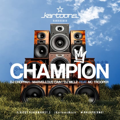 Champion album by Marvellous Cain - Drum and Bass Cover Art