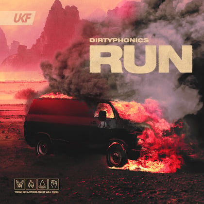 Run album by Dirtyphonics - Drum and Bass Cover Art