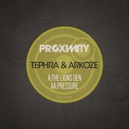 The Lions Den/Pressure album by Tephra & Arkoze - Drum and Bass Cover Art