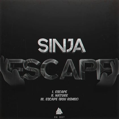 Escape album by Bru-C, Bou & Sinja - Drum and Bass Cover Art