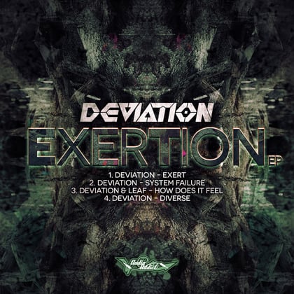 Exertion album by Deviation - Drum and Bass Cover Art