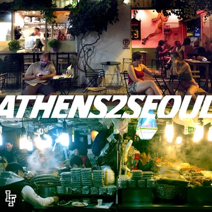 Athens 2 Seoul album by Loop Faction - Drum and Bass Cover Art