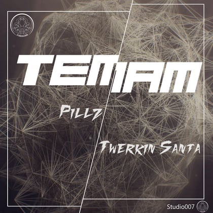 Twerkin Santa album by Temam - Drum and Bass Cover Art