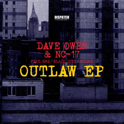 Outlaw EP album by Dave Owen & NC-17 - Drum and Bass Cover Art