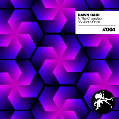 The Chameleon/Just 4 Once album by Dawn Raid - Drum and Bass Cover Art