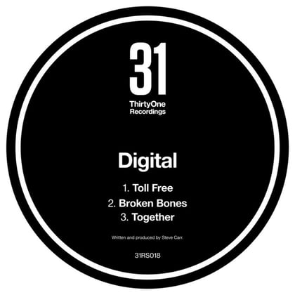 Toll Free album by Digital - Drum and Bass Cover Art