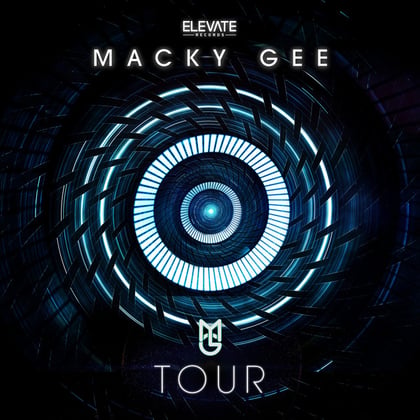 Tour album by Macky Gee - Drum and Bass Cover Art