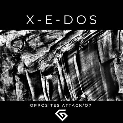 Opposites Attack / Q7 (GII010) album by X-E-Dos - Drum and Bass Cover Art