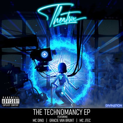 The Technomancy EP album by Theatrix - Drum and Bass Cover Art