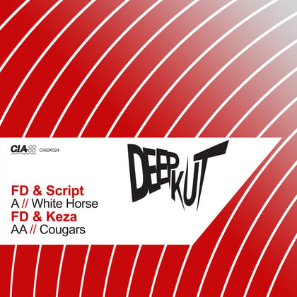 White Horse / Cougars album by FD, Keza & Script - Drum and Bass Cover Art