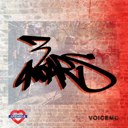 3 Roars album by Voicemc - Drum and Bass Cover Art
