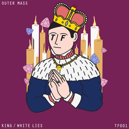 King / White Lies album by Outer Mass - Drum and Bass Cover Art